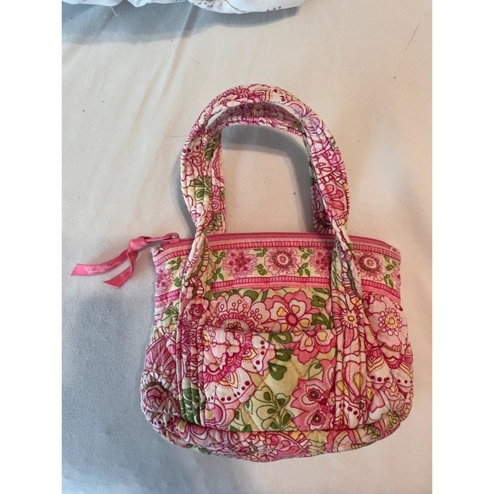 Rare Y2K Vera Bradley Petal Pink Bitty Betsy Mini Handbag Retired 2006